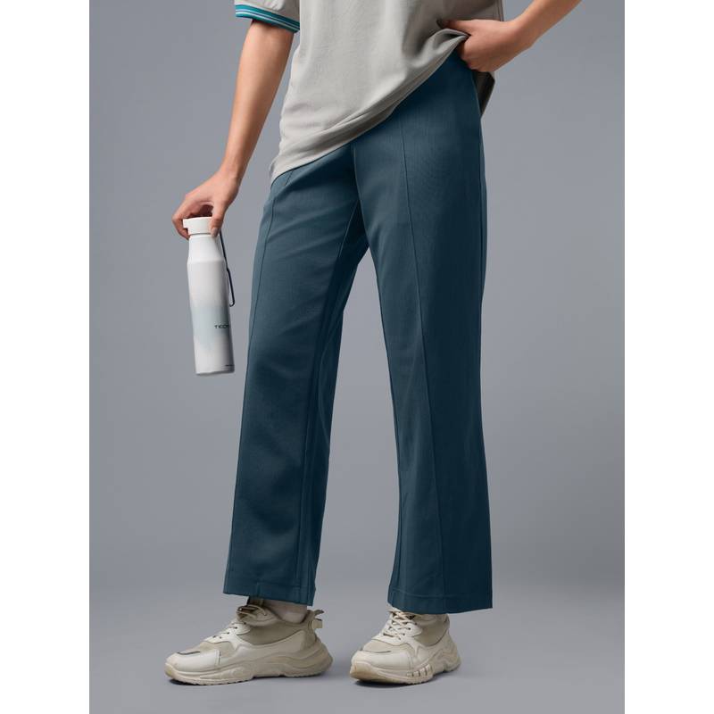 Technosport Women Relaxed Fit Sports Trackpants With Elasto Plus For Yoga And Workout (S)