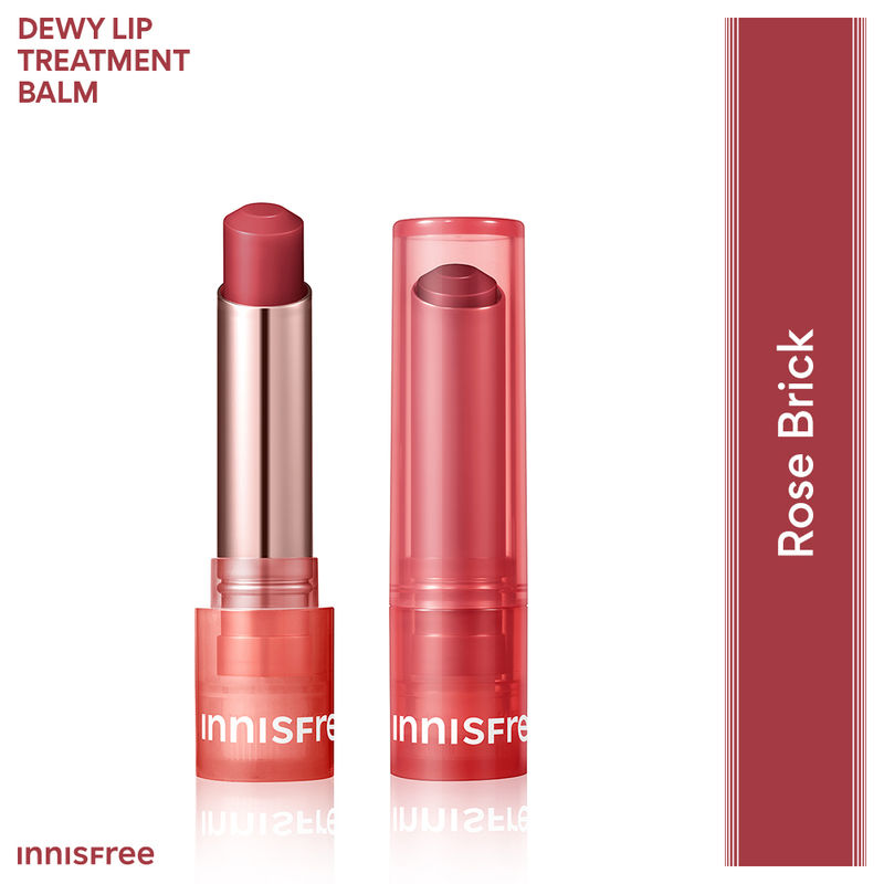 Innisfree Dewy Tint Lip Balm Rose Brick - Moisturizing Tinted Balm With Hyaluronic Acid