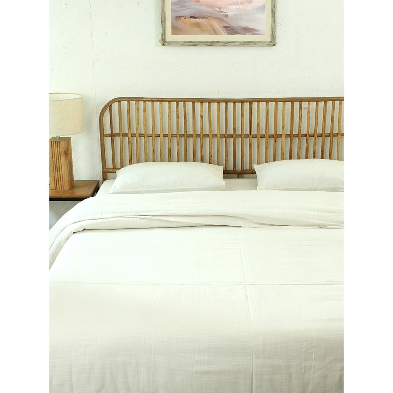 House This Herringbone 1 Single Duvet Cover with Off White (Single)