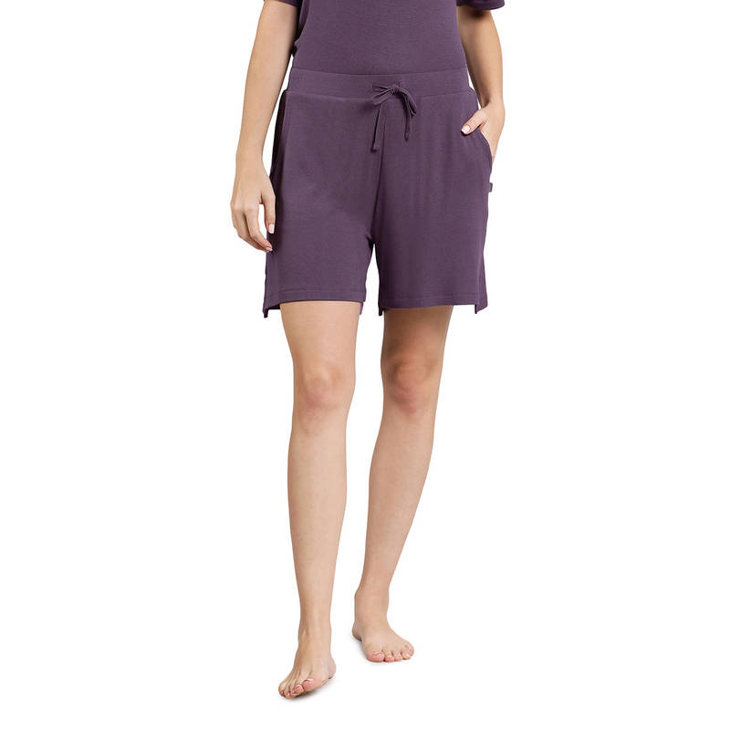 Amante Purple Mid Rise Serene Dream Shorts (M)