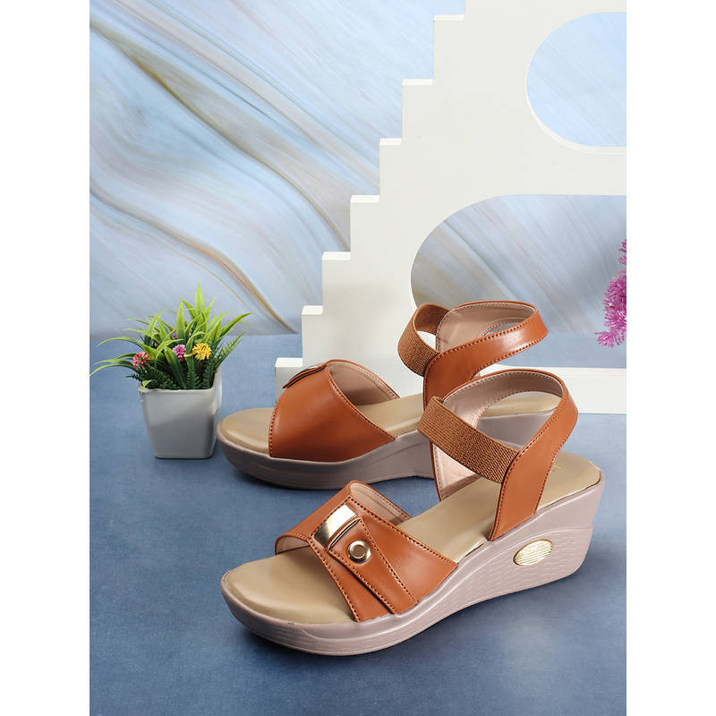 Iconics Women Tan Comfort Sandals Buy Iconics Women Tan Comfort Sandals Online at Best Price in