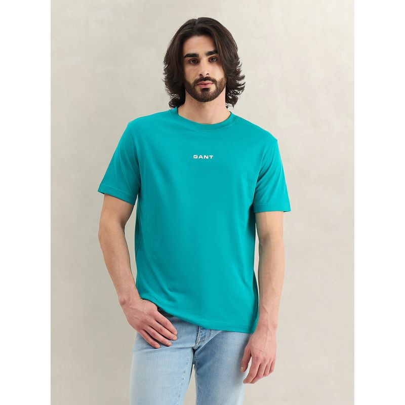 GANT Solid Turquoise T-Shirt (M)