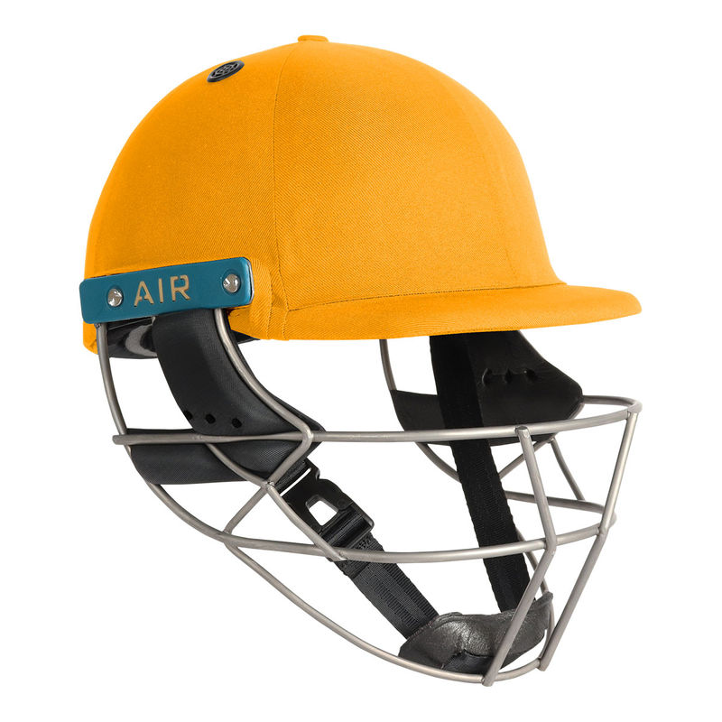 Shrey Masterclass Air 2.0 Titanium-Yellow Cricket Helmet (L)