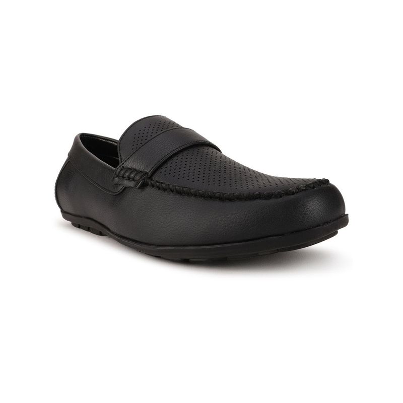 Bata Solid Black Loafers (UK 9)