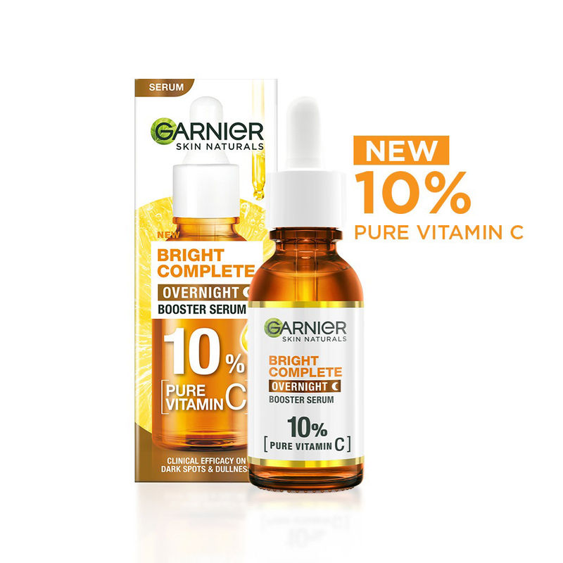 Garnier Bright Complete Vitamin C+ Serum with 10% Pure Vitamin C to Repair & Brighten Skin