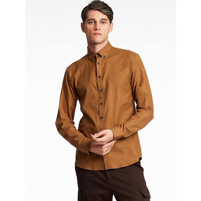 LINDBERGH Mens Solid Slim Fit Shirt (M)