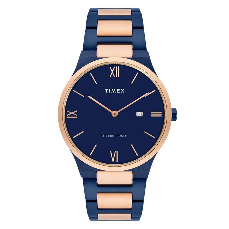 Buy Timex Signio Round 21mm Blue Dial Analog Men Watch - TWEG23607 Online