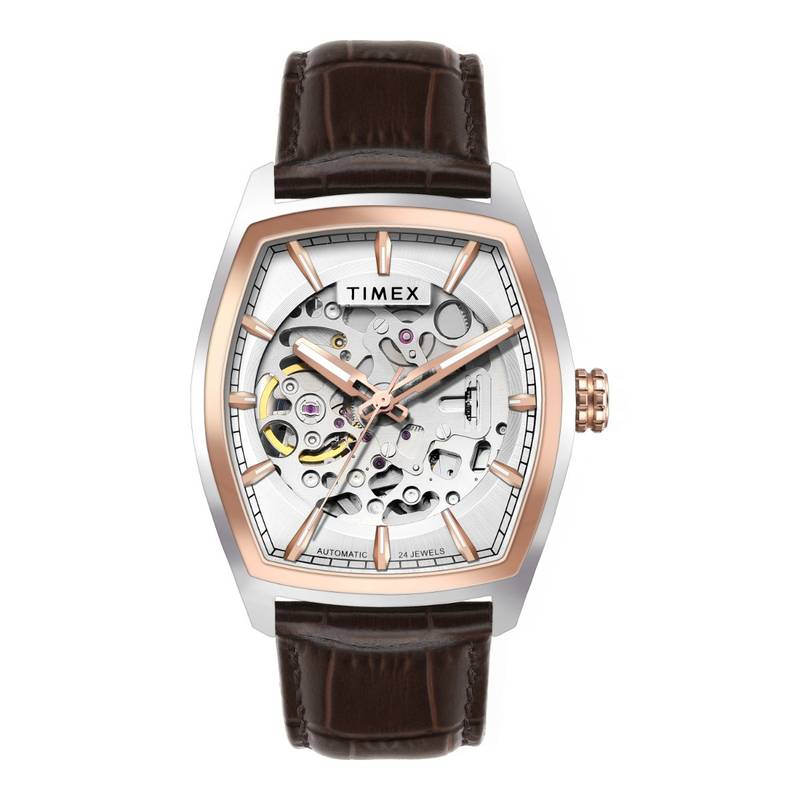 Buy Timex Signio Tonneau 38mm Silver Dial Analog Men Watch - TWEG25901 ...