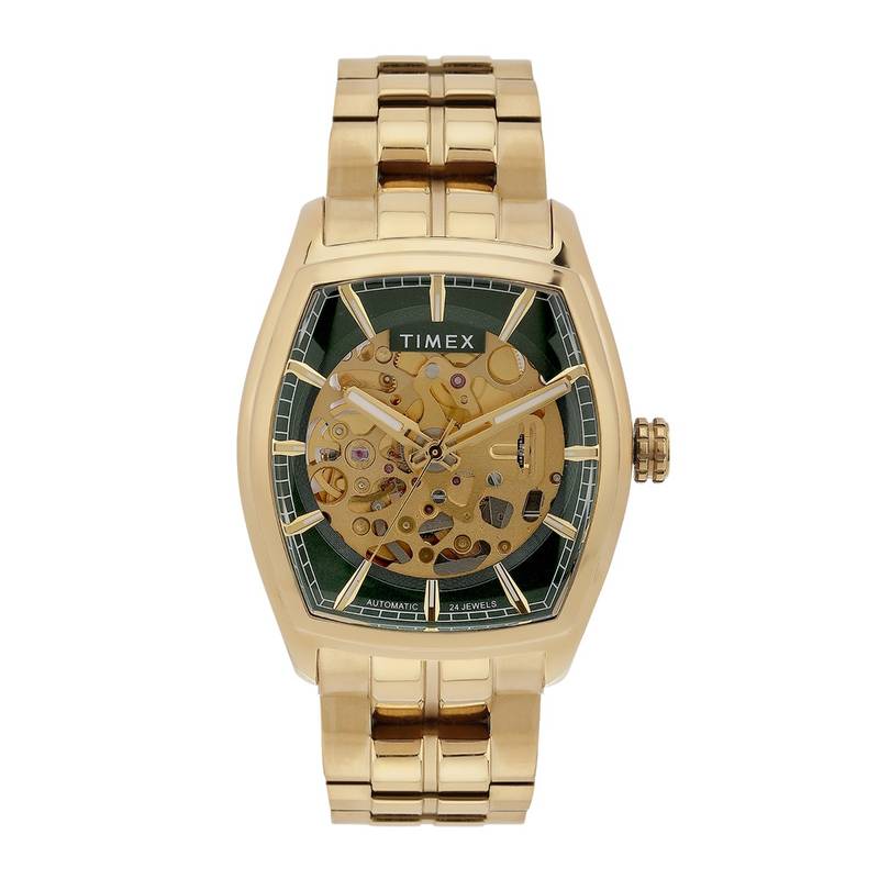 Buy Timex Signio Tonneau 21mm Green Dial Analog Men Watch - TWEG25902 ...