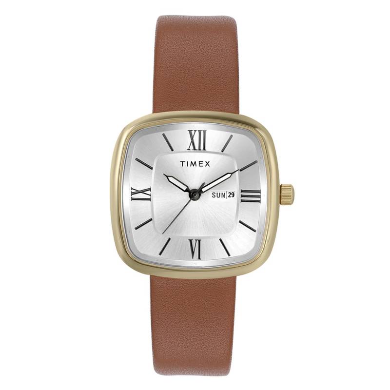Timex Square 32mm Silver Dial Analog Women Watch - TWEL20602