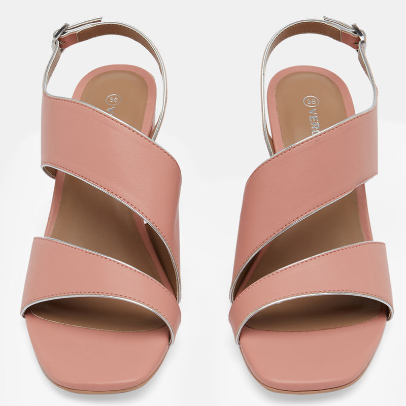 VERO MODA Women Casual Pink Heels (EURO 36)