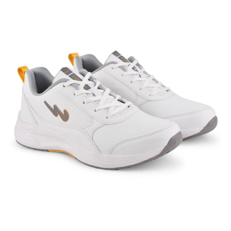 Campus Comet White Men Running Shoes (UK 7)