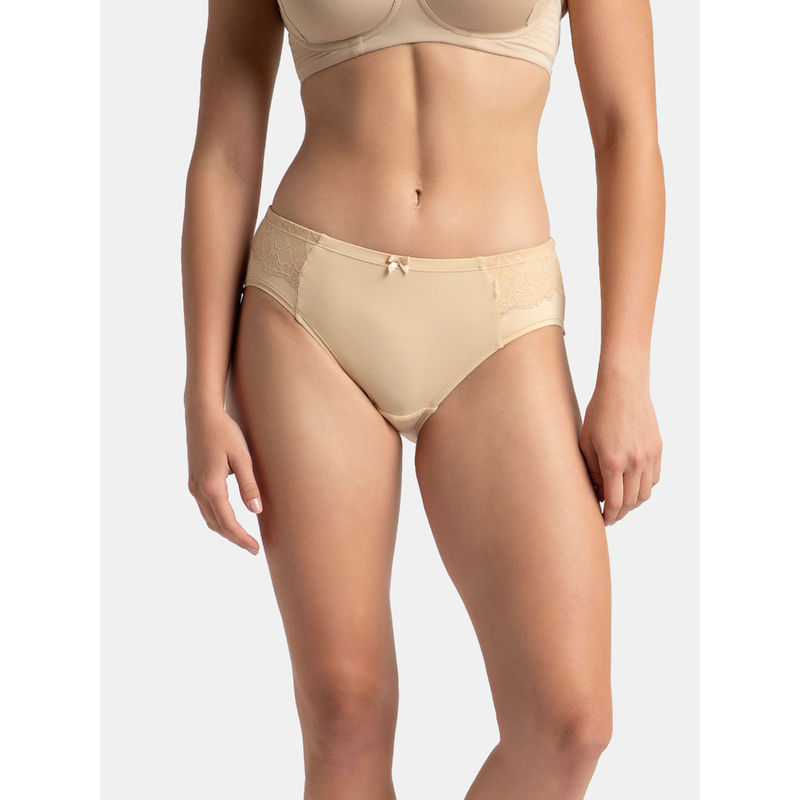 Jockey 1874 Women Full Coverage Soft Touch Microfiber Elastane Hipster - Skin (L)