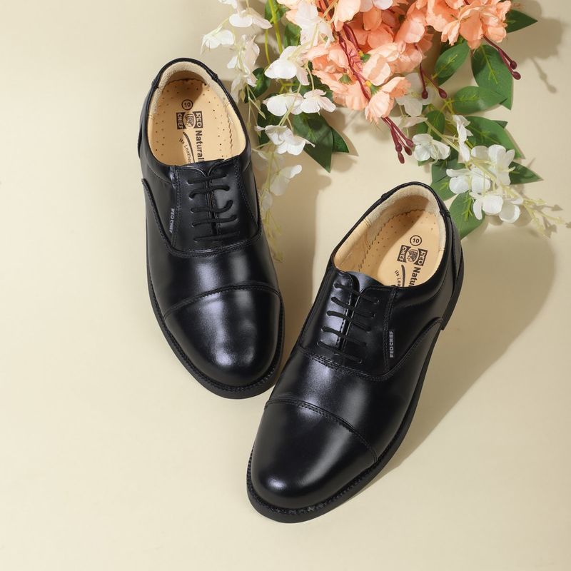 Buy Red Chief Black Oxfords Leather Formal Shoes Online
