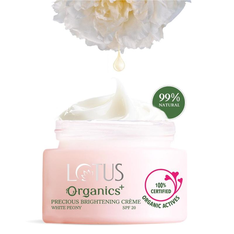 Buy Lotus Organics Precious Brightening Creme SPF 20 Online