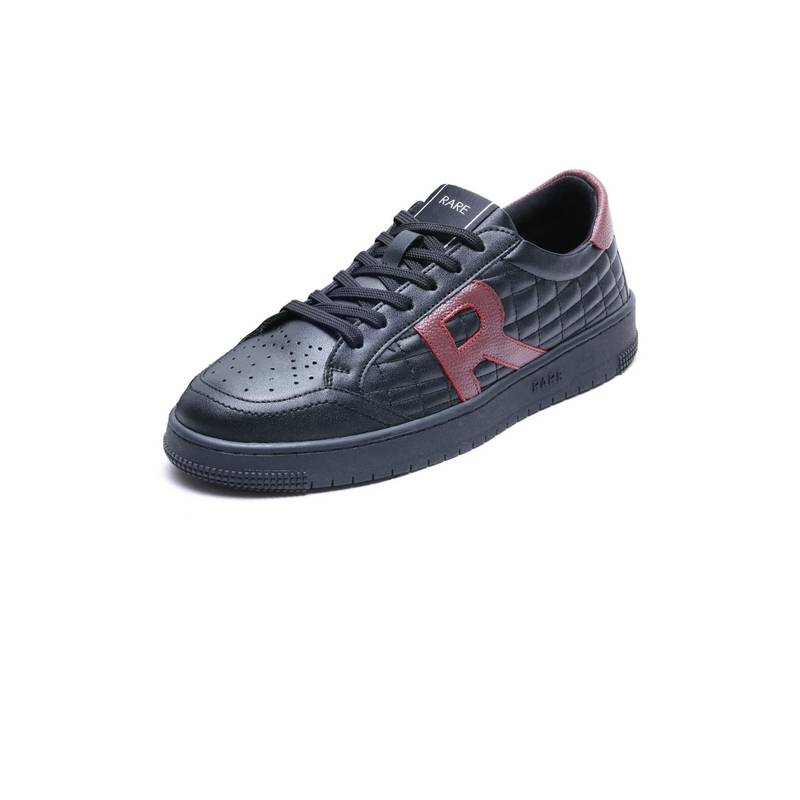 Rare Rabit Shoe Buy Rare Rabbit Men Alto Primary Black Micro Leather Sneakers Online