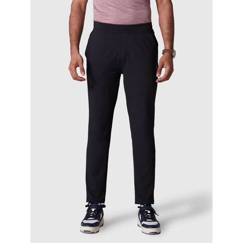 GLOOT Men's Active Sports Pants 360° Stretch Slim Fit Black (XL)