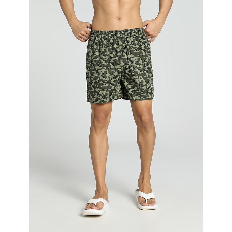 Puma Printed Woven with Side Pocket Men's Black Underwear (L)