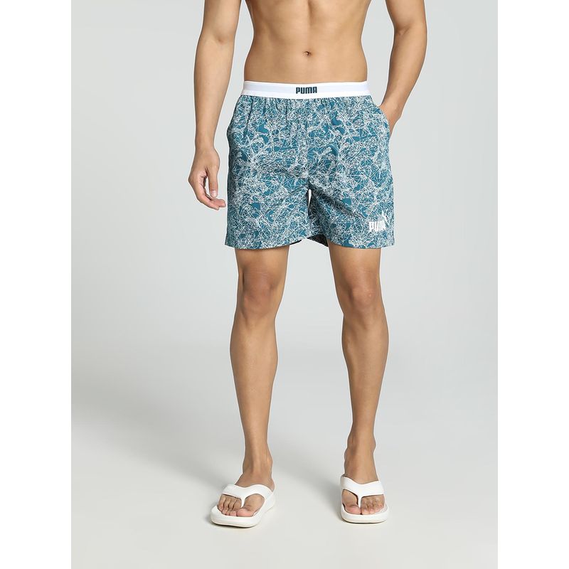 Puma Printed Woven Pack Of 1 Men's Blue Underwear (L)