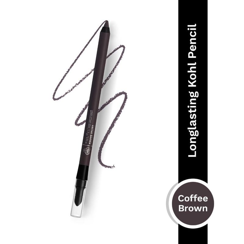 PAC Longlasting Kohl Pencil Coffee Brown - Waterproof Intense Payoff, One Swipe Application