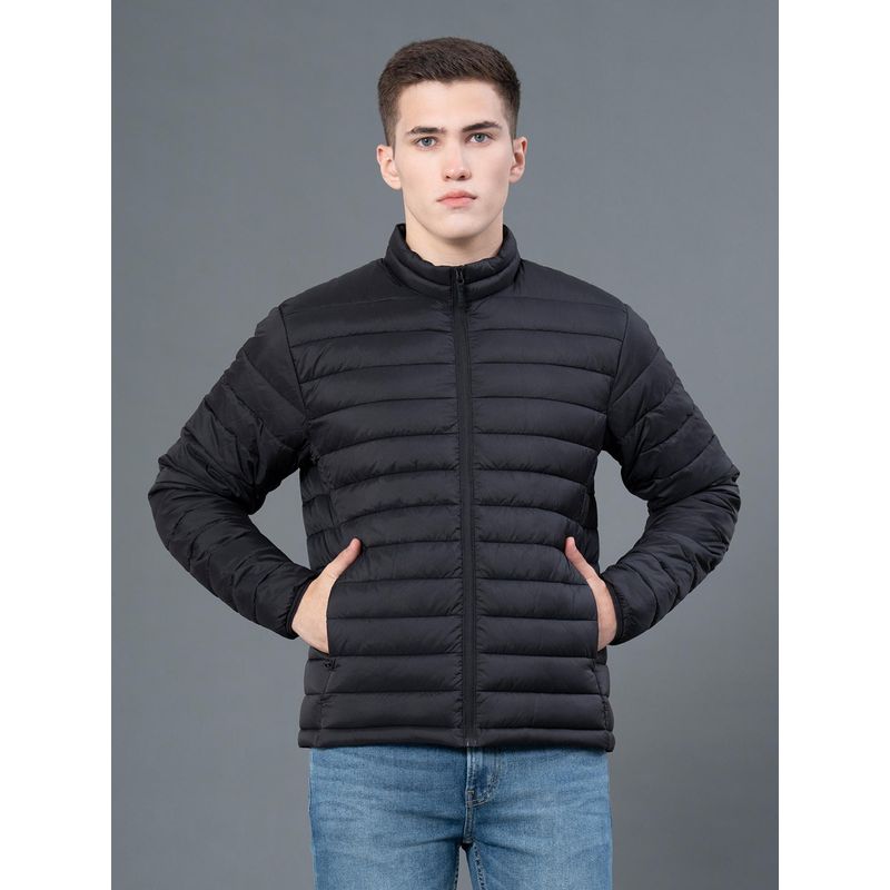 Red Swift Turquoise Men's Stand Collar Padded Jacket