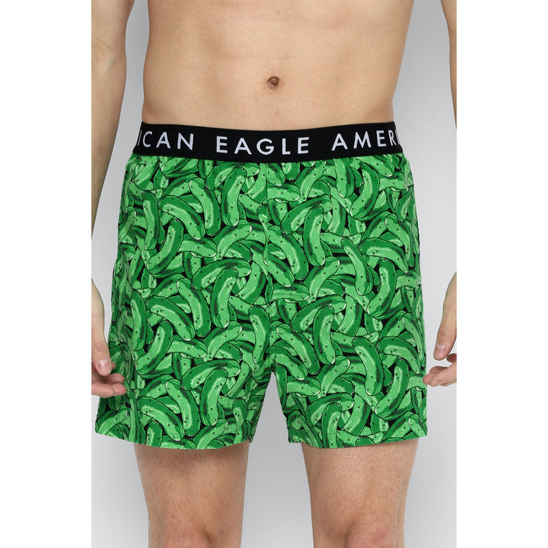 American Eagle Men Green Pickles Stretch Boxer Shorts Buy American