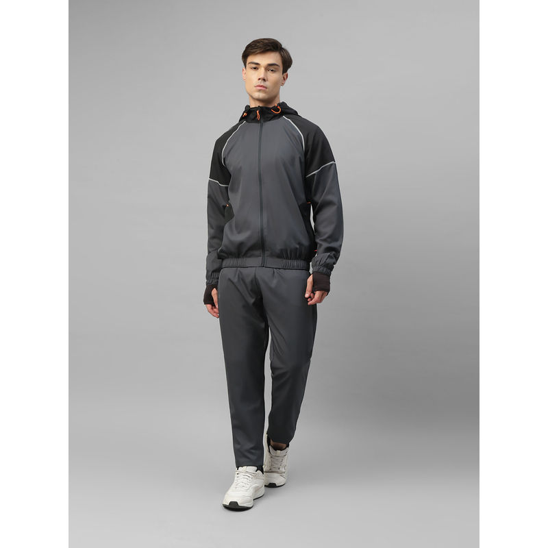 Dida Grey Modern Regular Comfort Dry-Fit Multi-Purpose Track Suit (Set of 2) (M)