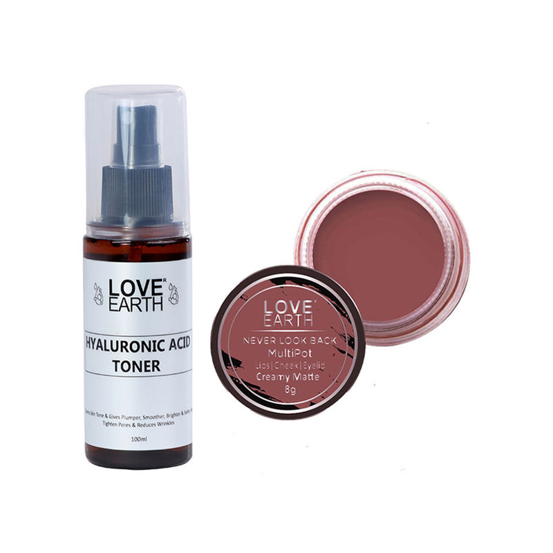 Love Earth Lip Tint & Cheek Tint Never Look Back + Hyaluronic Acid
