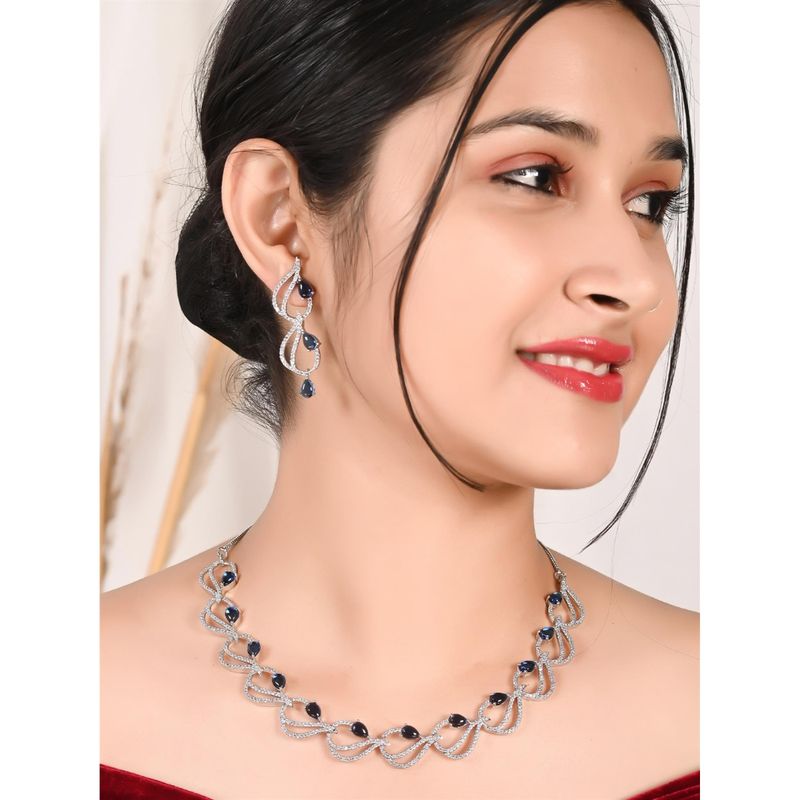Ratnavali Jewels Set Di Gioielli Con Perle Finte - Collana A Doppio Giro 23 Cm E Orecchini A Gancio, Look Bollywood Per Donne, Confezione Regalo