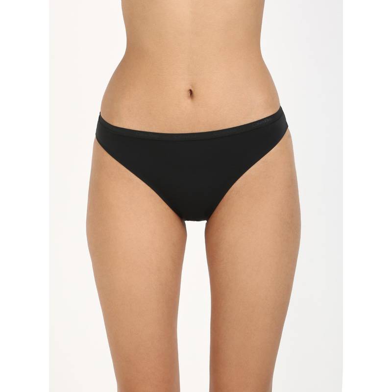 Calvin Klein Womens Black Solid Biniki (S)