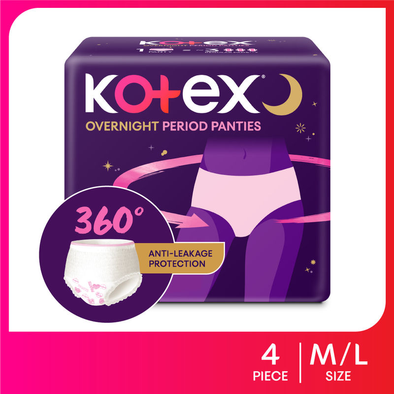 Kotex Overnight Period Panties (Medium/Large Size)
