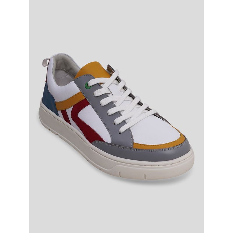 Kickers Allcore White-Grey-Red Sneakers (EU 43)