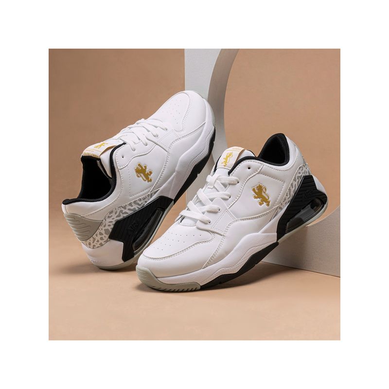 RedTape Men's Solid White and Black Sneaker (UK 6)