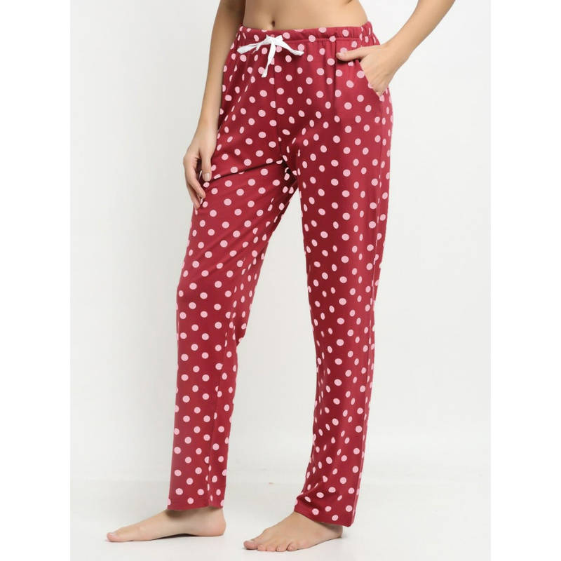 Kanvin Womens Printed Pyjamas Red (S) Red