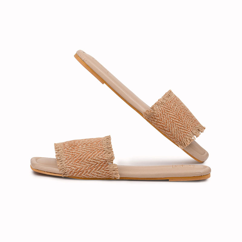 Noosh Jute Chevron Slides Orange (EURO 35)