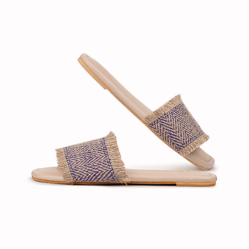 Noosh Jute Chevron Slides Purple (EURO 35)