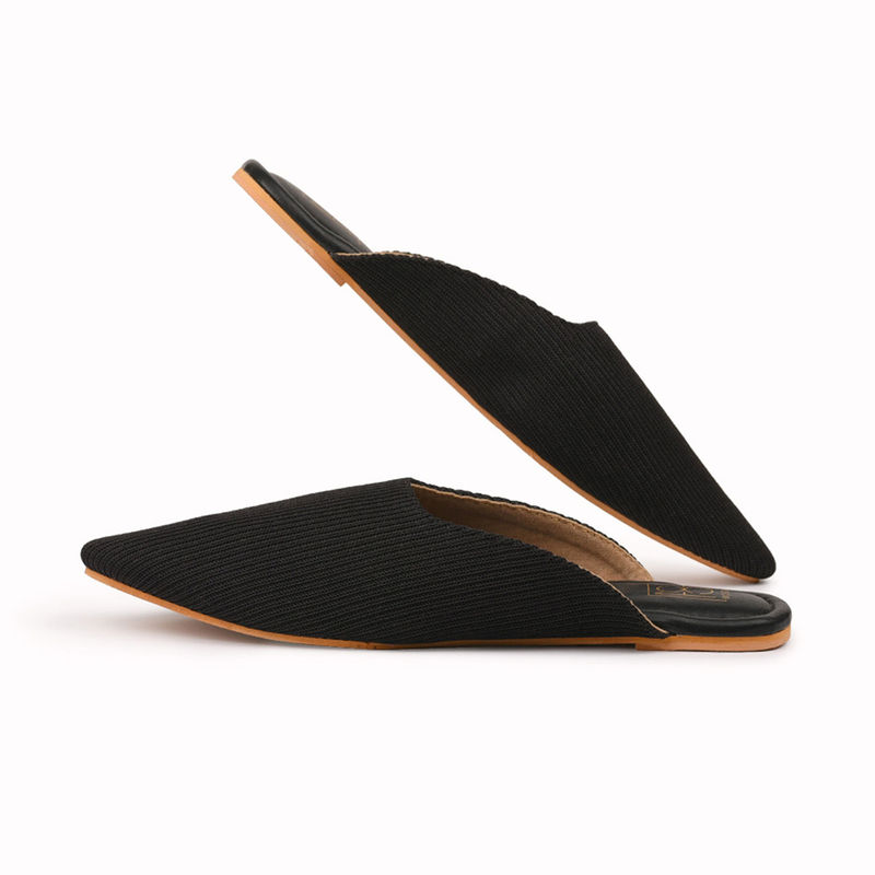Noosh Cords Modern Slip On Mules Black (EURO 35)
