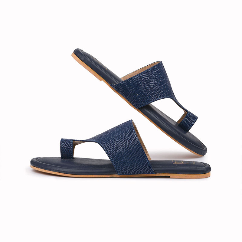 Noosh Dew Toe Ring Slippers Blue (EURO 38)