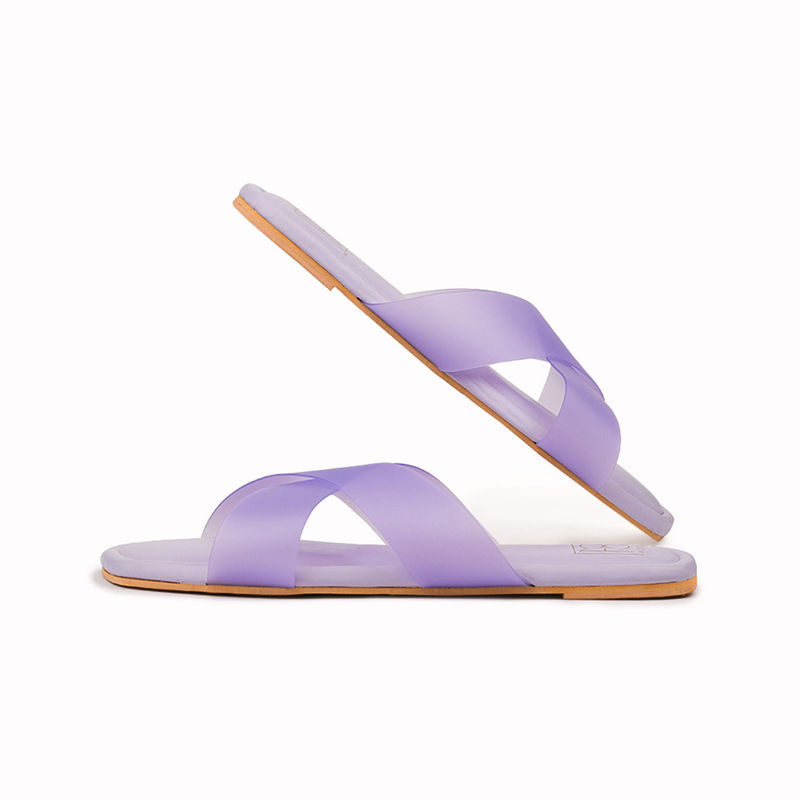 Noosh Frost Criss Cross Slippers Purple (EURO 36)