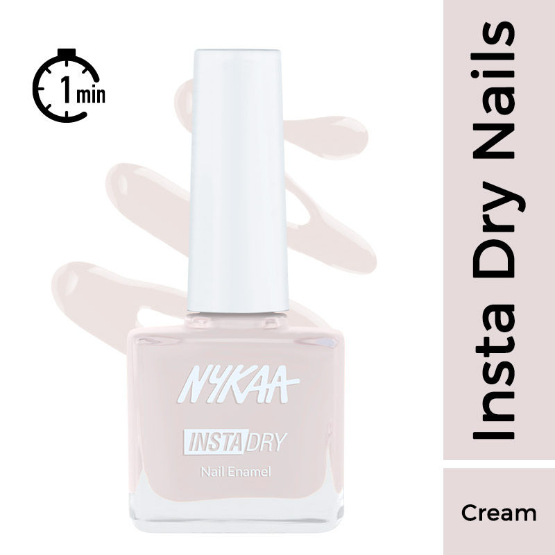 Nykaa Insta Dry Fast Drying Nail Enamel Polish Cream Comment 350 - Cream