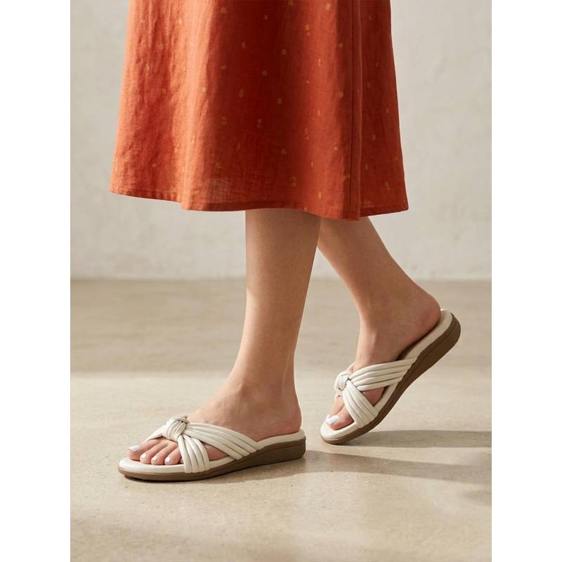 Monrow Women Olyra White Sandals (EURO 36)