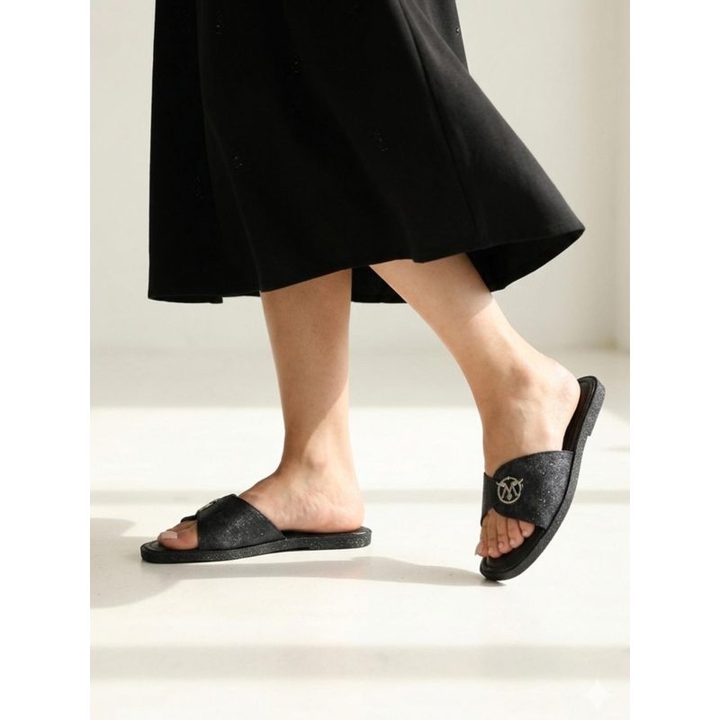 Monrow Women Nyra Black Flats (EURO 36)