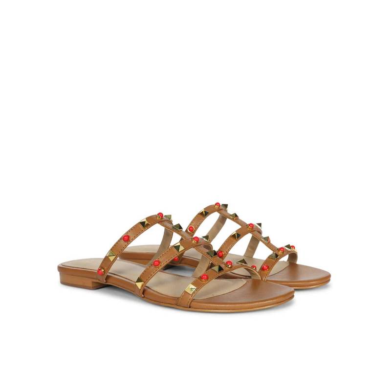 Saint G Women Brown Flats (UK 3)