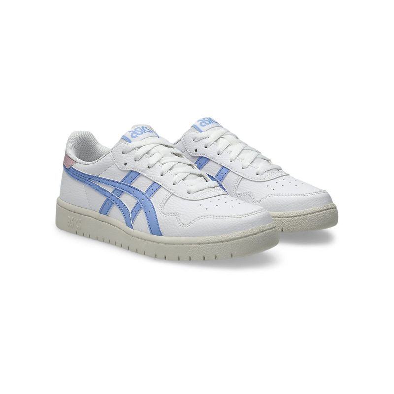 ASICS White Synthetic Leather Round Toe Sneakers (US 5)