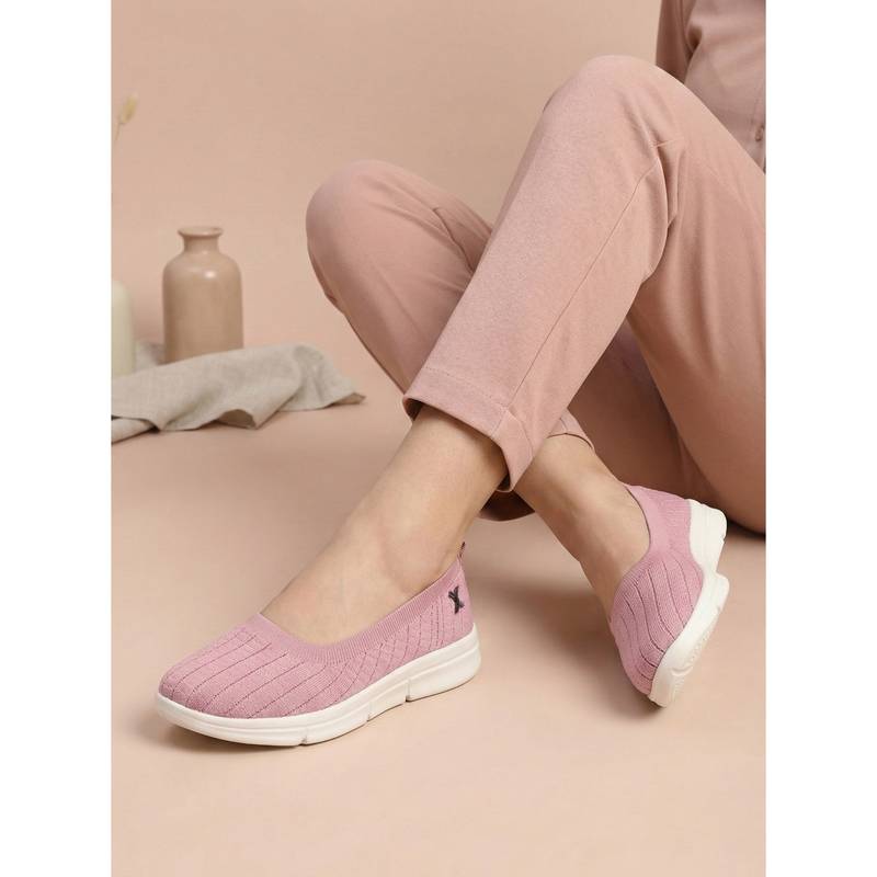 Carlton London Pink Flyknit Round Toe Ballerina (EURO 36)