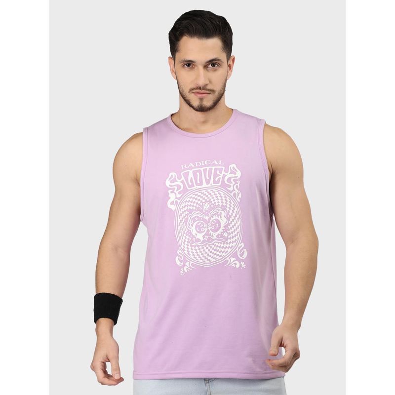 CHKOKKO Men Printed Gym Tank Top (M)