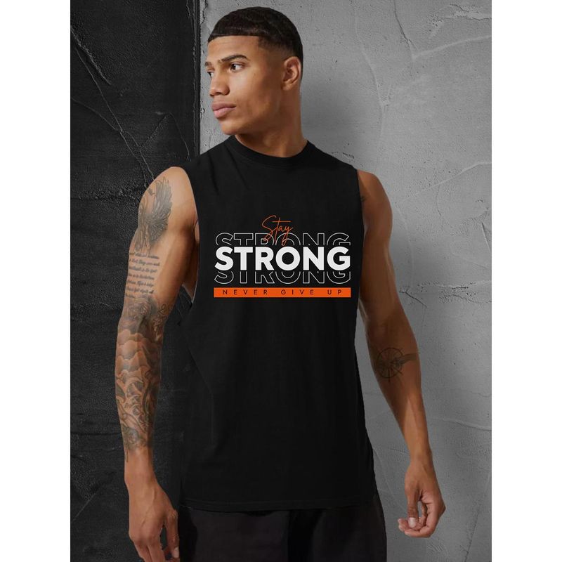 CHKOKKO Mens Gym Tank Tops Sleeveless Sports Vest (L)