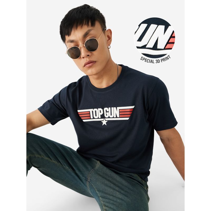 The Souled Store Official Top Gun Logo T-Shirt (XS)