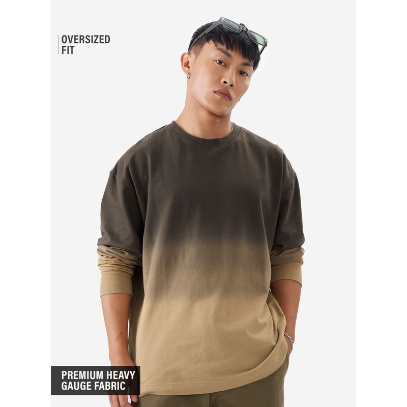 The Souled Store Originals Irish Oversized Full Sleeve T-Shirt (XL)