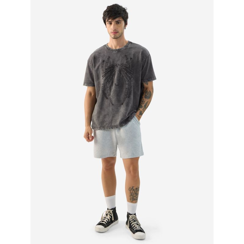 The Souled Store Official Spider-Man Midnight Oversized T-Shirt (M)